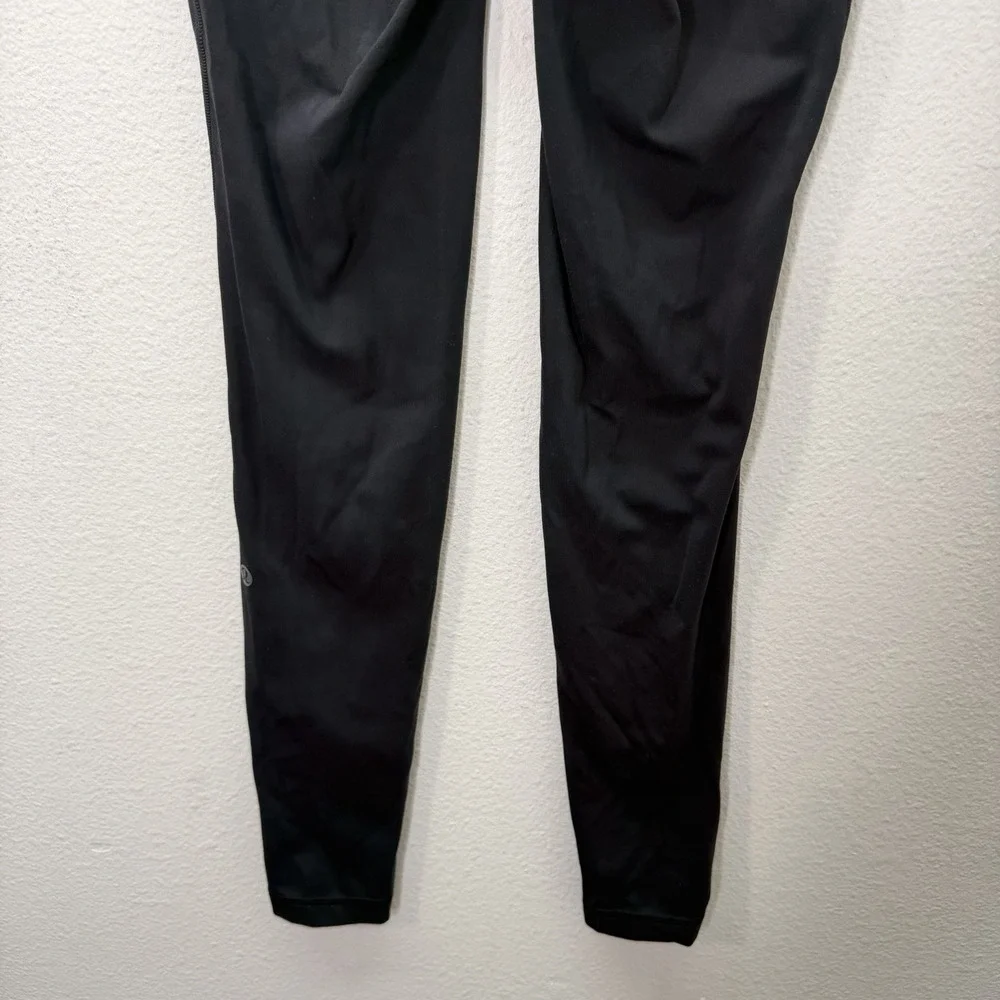 Lululemon Swift Speed High Rise Black Leggings Yoga Reflective 28